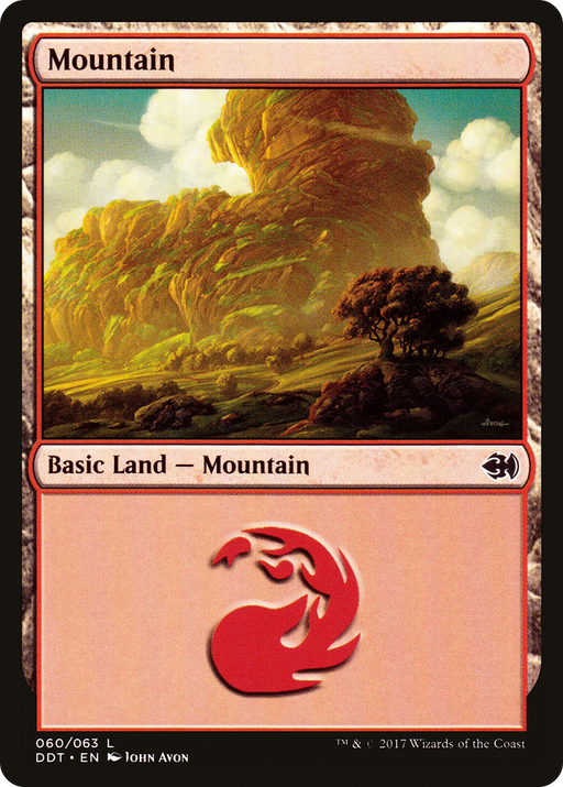 Mountain (DDT-060) [Misc] Duel Decks: Merfolk vs. Goblins MTG Single Wizards of the Coast