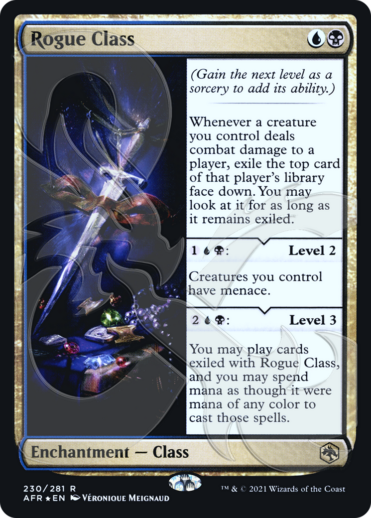 Rogue Class (AFR&-230) [Adventures in the Forgotten Realms Promos] Foil MTG Single Wizards of the Coast