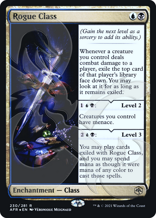 Rogue Class (AFR&-230) [Adventures in the Forgotten Realms Promos] Foil MTG Single Wizards of the Coast