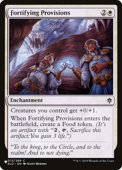 Fortifying Provisions (LIST-ELD-13) [Mystery Booster] The List MTG Single Wizards of the Coast