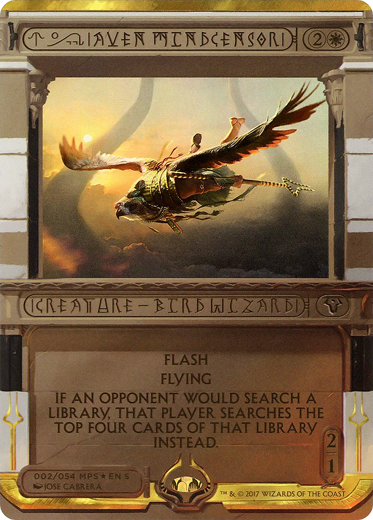 Aven Mindcensor (MPS2-002) [Amonkhet Invocations] (Borderless) Foil MTG Single Wizards of the Coast