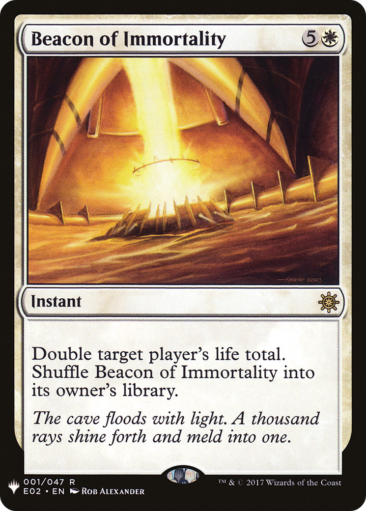 Beacon of Immortality (LIST-001) [Mystery Booster] The List MTG Single Wizards of the Coast