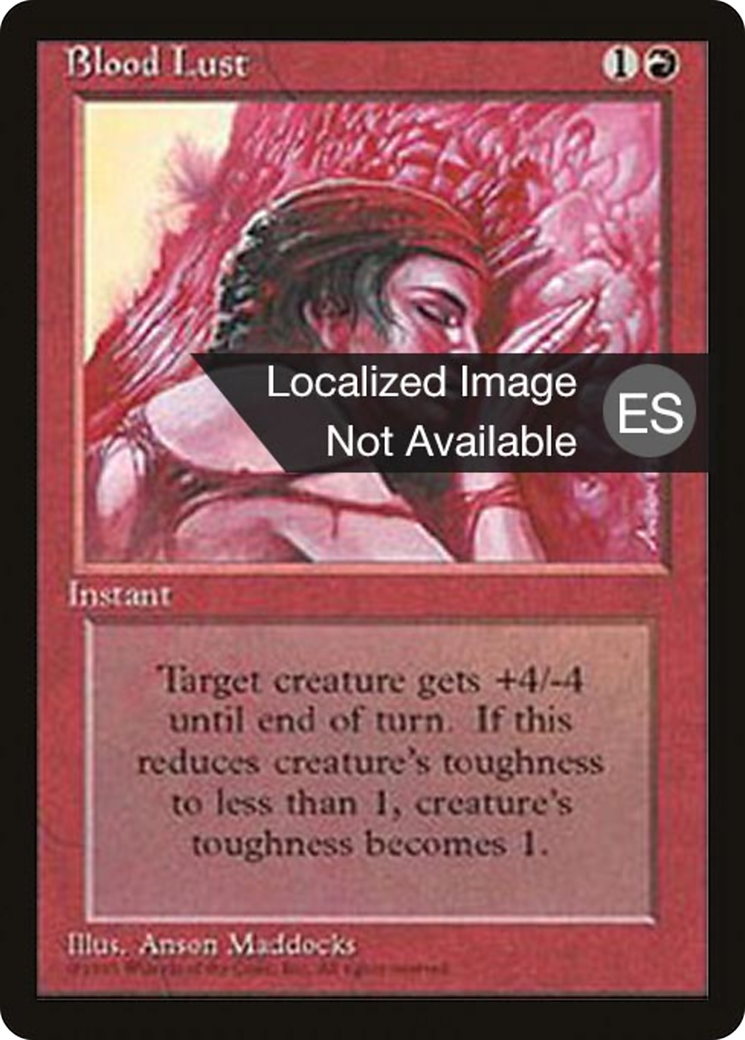 Blood Lust (4BB-178) [Fourth Edition Foreign Black Border] MTG Single Wizards of the Coast