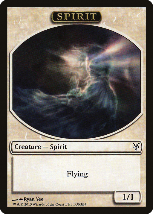 Spirit Token (DDK-001) [Misc] Duel Decks: Sorin vs. Tibalt Tokens MTG Single Wizards of the Coast