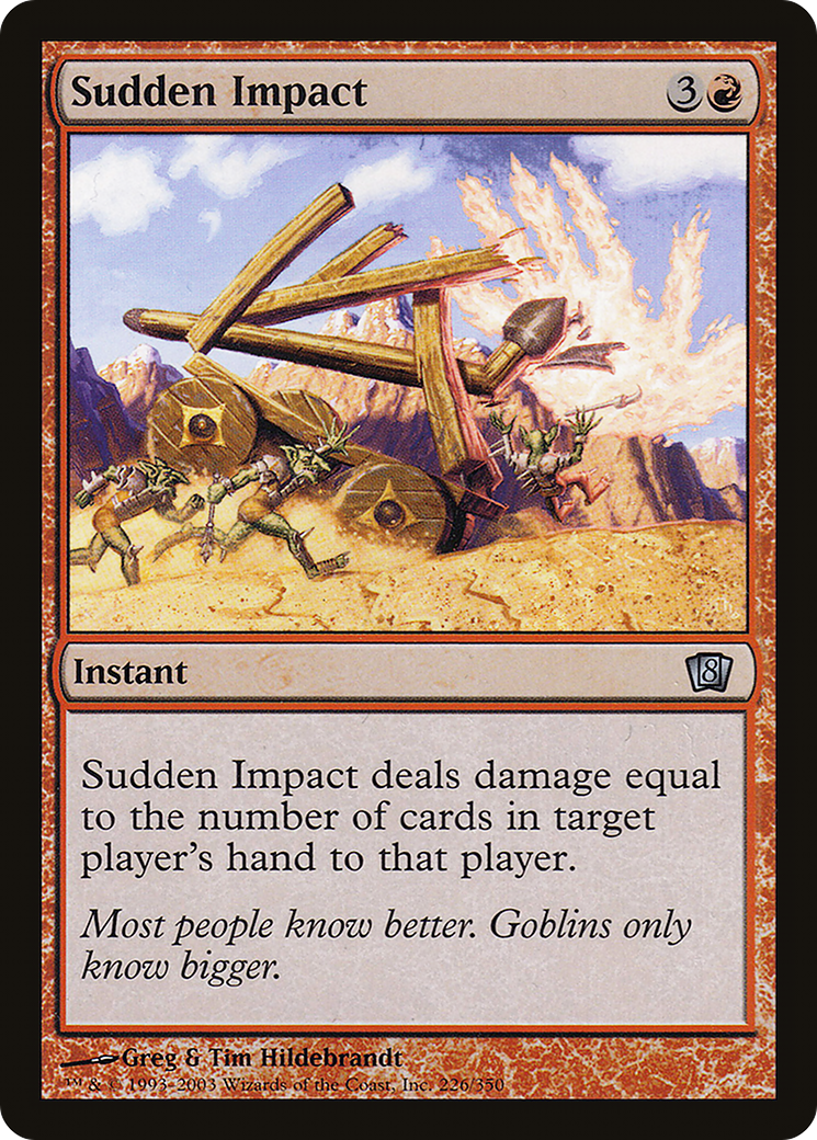 Sudden Impact (8ED-226) [8th Edition] Foil MTG Single Wizards of the Coast