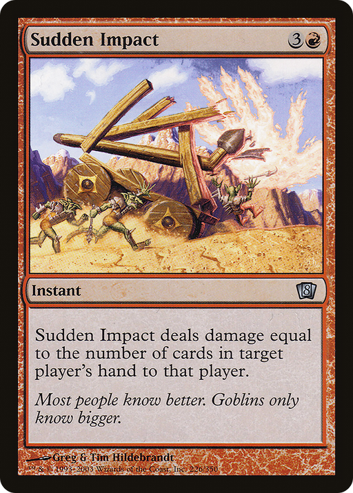 Sudden Impact (8ED-226) [8th Edition] Foil MTG Single Wizards of the Coast