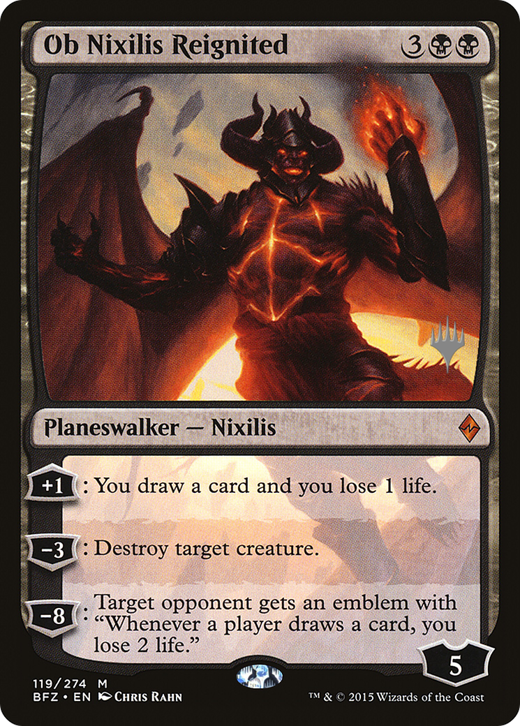 Ob Nixilis Reignited (PPM21-119P) [Battle for Zendikar Promos] Foil MTG Single Wizards of the Coast