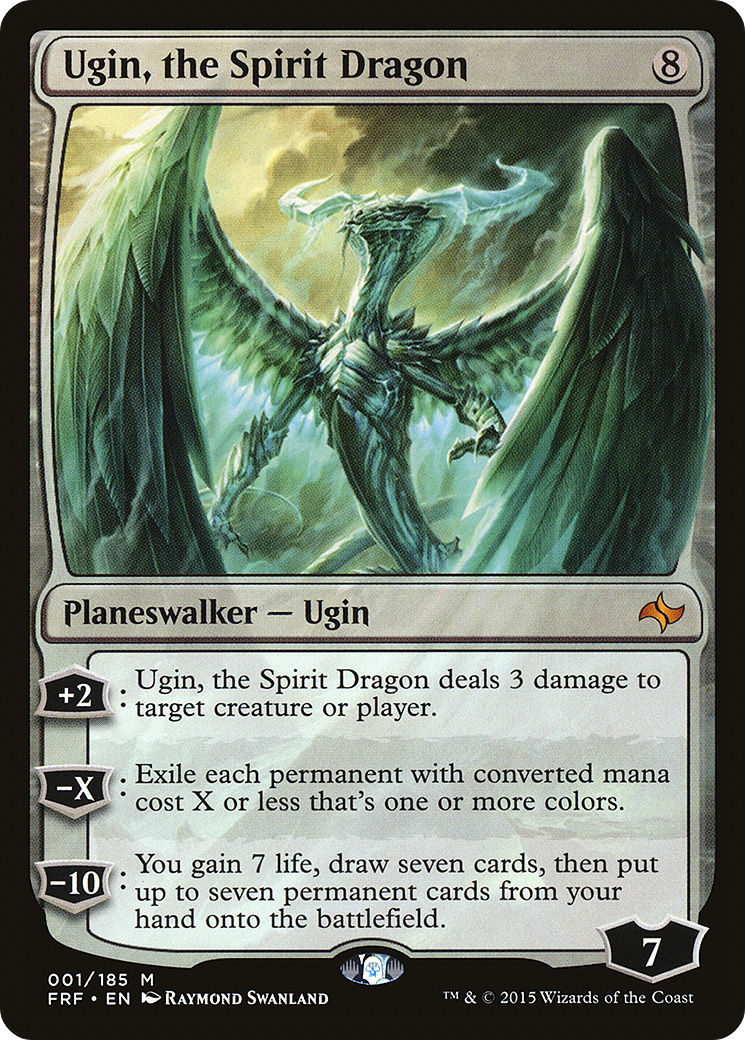 Ugin, the Spirit Dragon (FRF-001) [Fate Reforged] MTG Single Wizards of the Coast