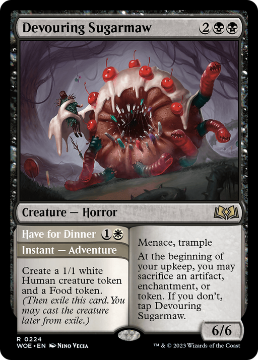 Devouring Sugarmaw // Have for Dinner (WOE-224) [Wilds of Eldraine] Foil MTG Single Wizards of the Coast