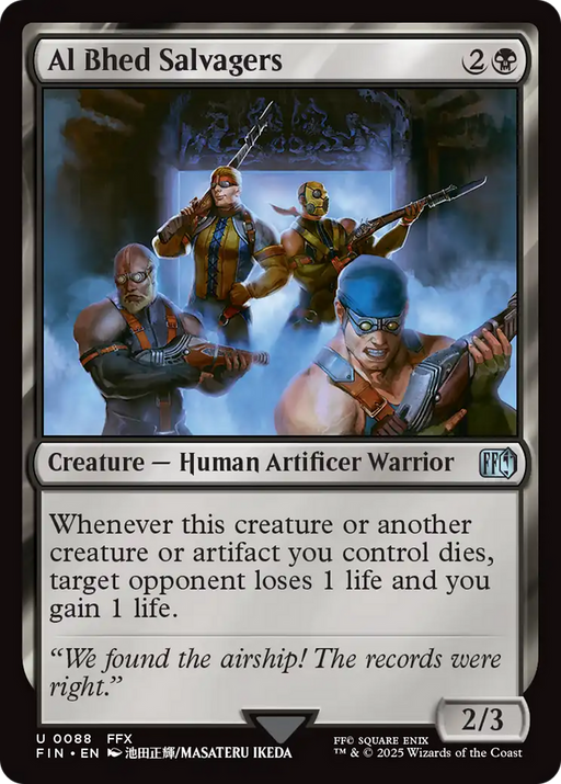 Al Bhed Salvagers (FIN-088) [FINAL FANTASY] MTG Single Wizards of the Coast