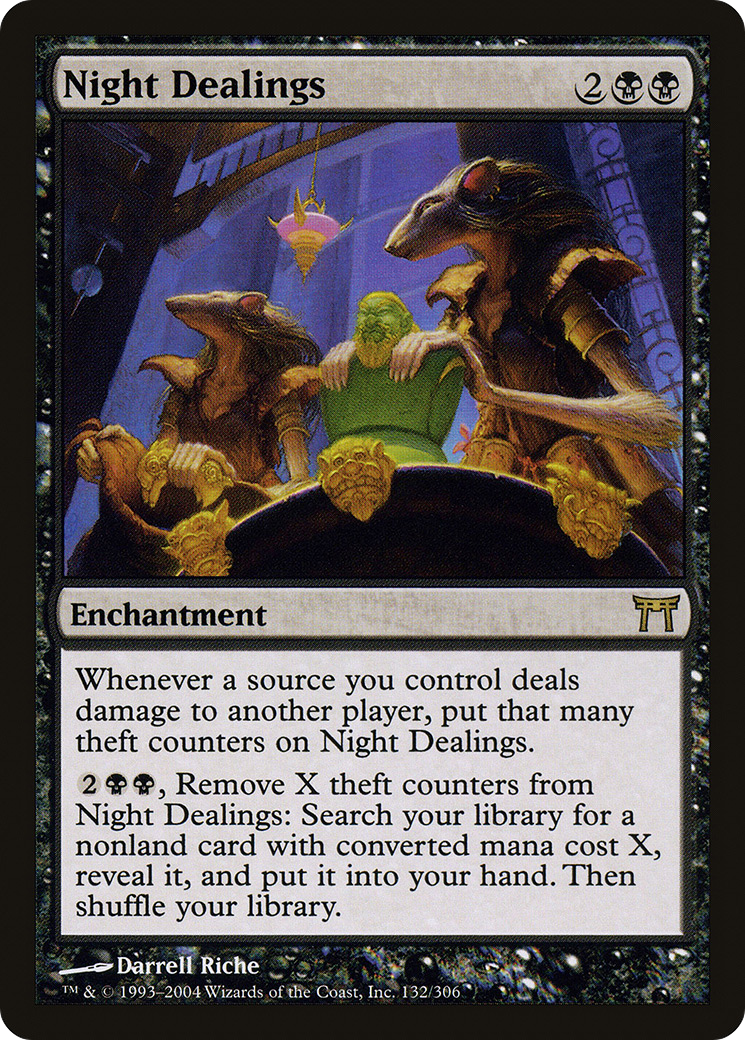 Night Dealings (CHK-132) [Champions of Kamigawa] Foil MTG Single Wizards of the Coast