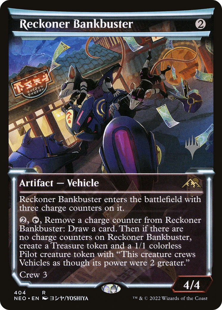 Reckoner Bankbuster (PPBRO-404) [Kamigawa: Neon Dynasty Promos] (Showcase) Foil MTG Single Wizards of the Coast