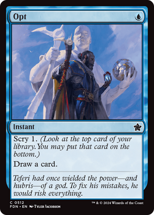 Opt (FDN-512) [Foundations] MTG Single Wizards of the Coast