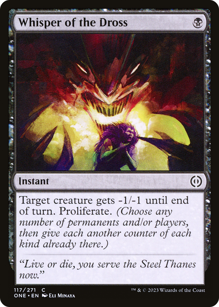 Whisper of the Dross (ONE-117) [Phyrexia: All Will Be One] Foil MTG Single Wizards of the Coast
