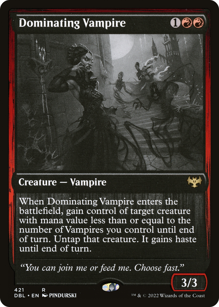 Dominating Vampire (DBL-421) [Innistrad: Double Feature] MTG Single Wizards of the Coast