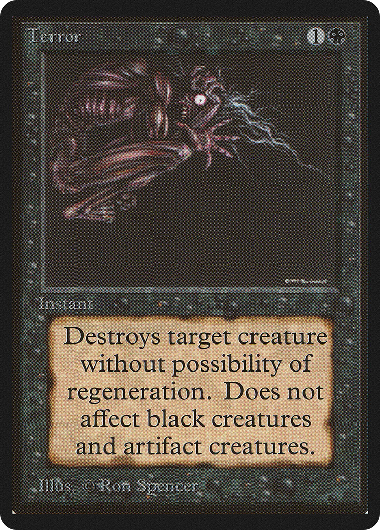 Terror (LEB-) [Oldschool] Limited Edition Beta MTG Single Wizards of the Coast
