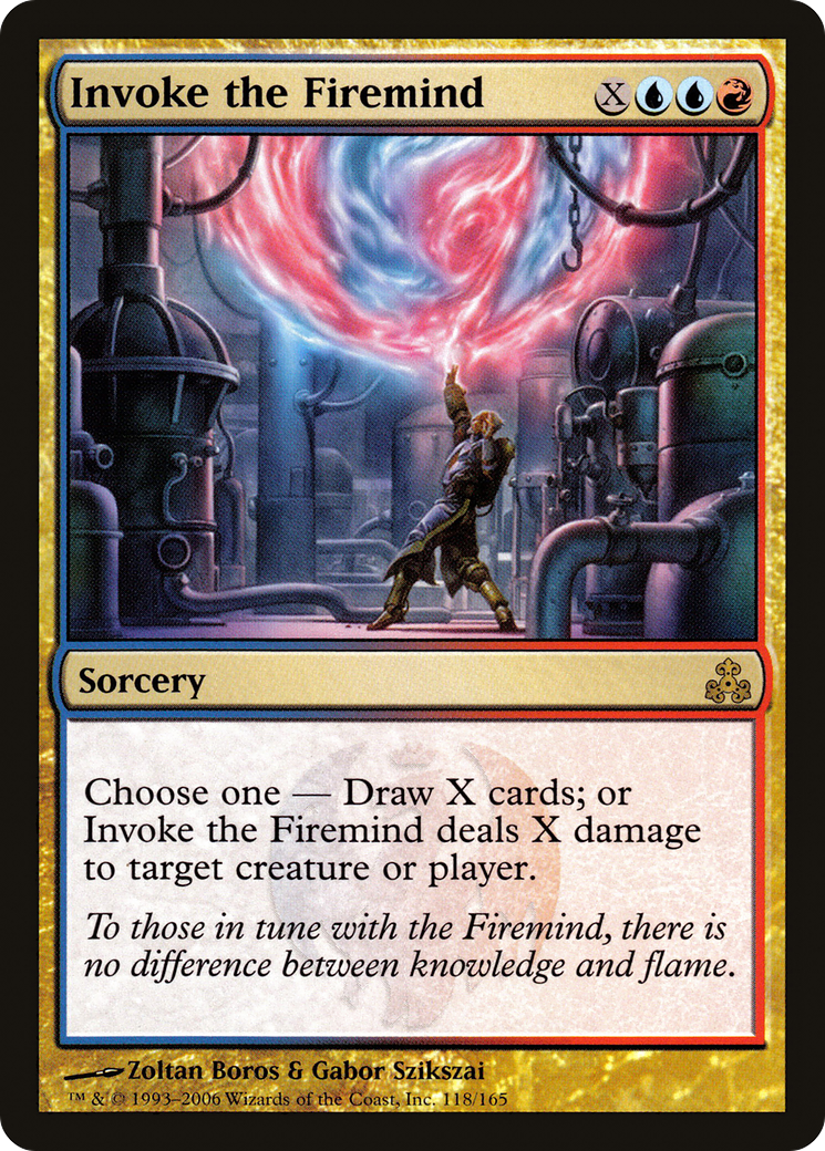 Invoke the Firemind (GPT-118) [Guildpact] MTG Single Wizards of the Coast