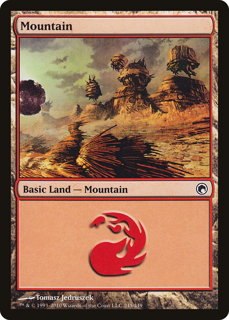 Mountain (SOM-245) [Scars of Mirrodin] Foil MTG Single Wizards of the Coast