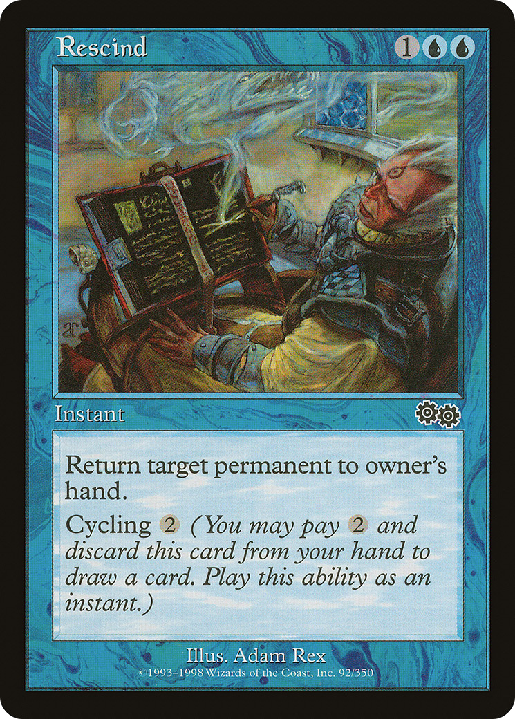 Rescind (USG-092) [Urza's Saga] MTG Single Wizards of the Coast