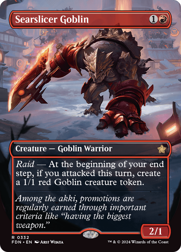 Searslicer Goblin (FDN-332) [Foundations] (Borderless) MTG Single Wizards of the Coast