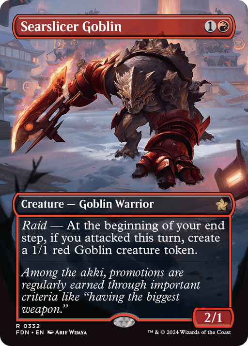 Searslicer Goblin (FDN-332) [Foundations] (Borderless) MTG Single Wizards of the Coast