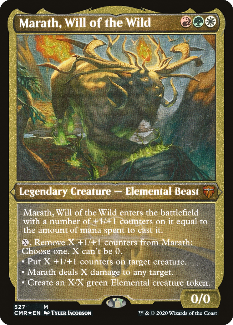 Marath, Will of the Wild (Foil Etched) (CMR-527) [Commander Legends] Foil MTG Single Wizards of the Coast