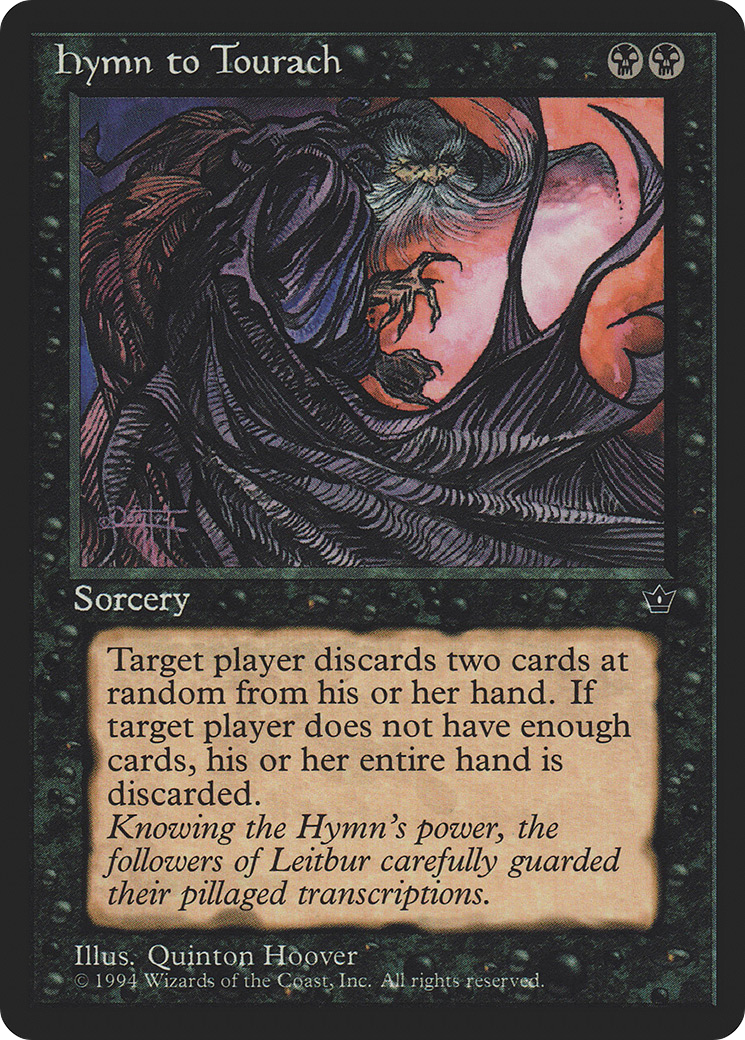 Hymn to Tourach (FEM-38C) [Fallen Empires] MTG Single Wizards of the Coast