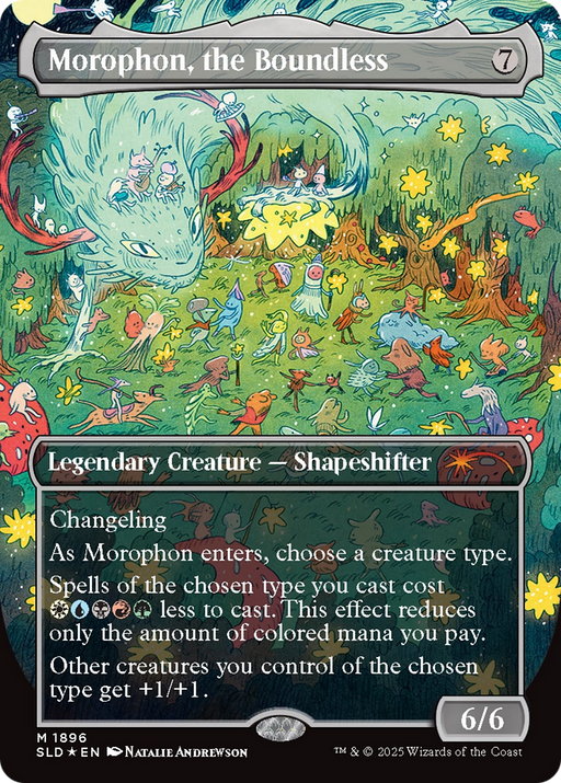 Morophon, the Boundless (SLD-1896) [Secret Lair] Drop (Borderless) Foil MTG Single Wizards of the Coast