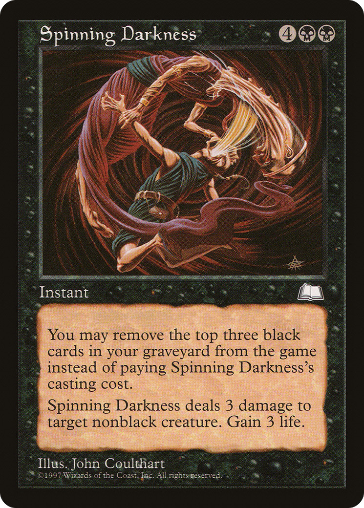 Spinning Darkness (WTH-081) [Weatherlight] MTG Single Wizards of the Coast