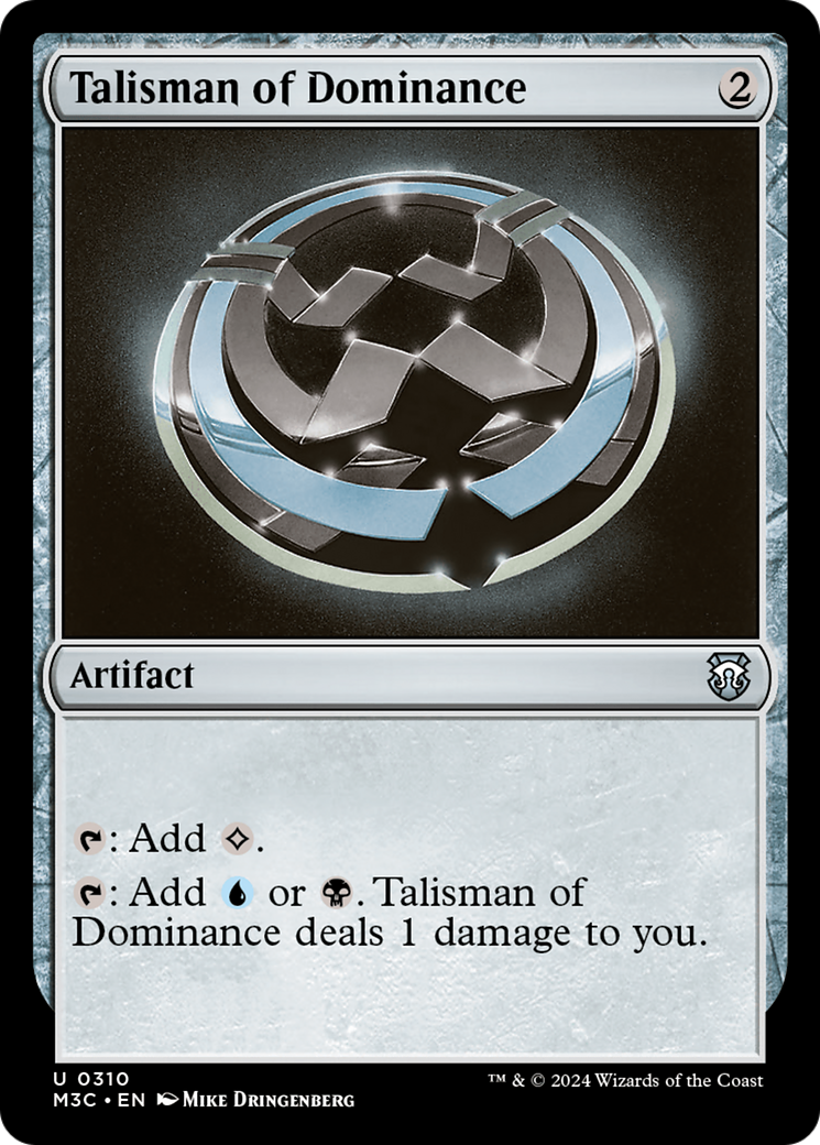 Talisman of Dominance (M3C-310) [Modern Horizons 3 Commander] MTG Single Wizards of the Coast