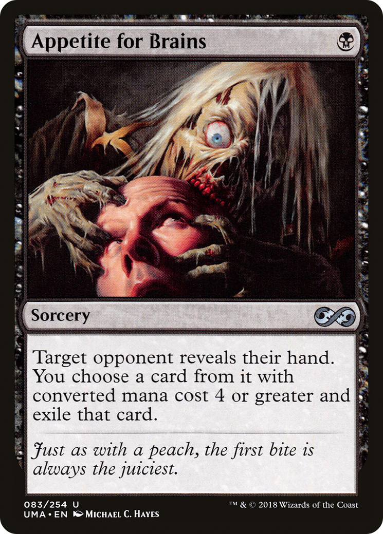 Appetite for Brains (UMA-083) [Ultimate Masters] MTG Single Wizards of the Coast