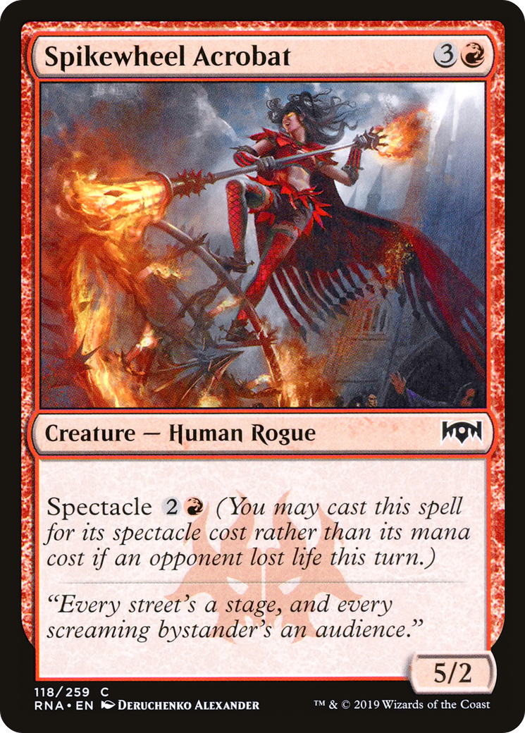 Spikewheel Acrobat (RNA-118) [Ravnica Allegiance] Foil MTG Single Wizards of the Coast