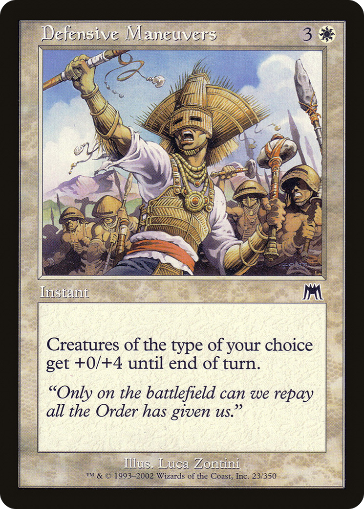 Defensive Maneuvers (ONS-023) [Onslaught] Foil MTG Single Wizards of the Coast