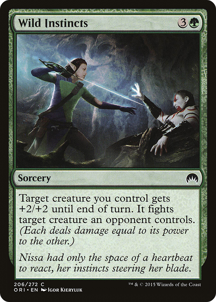 Wild Instincts (ORI-206) [Magic Origins] Foil MTG Single Wizards of the Coast