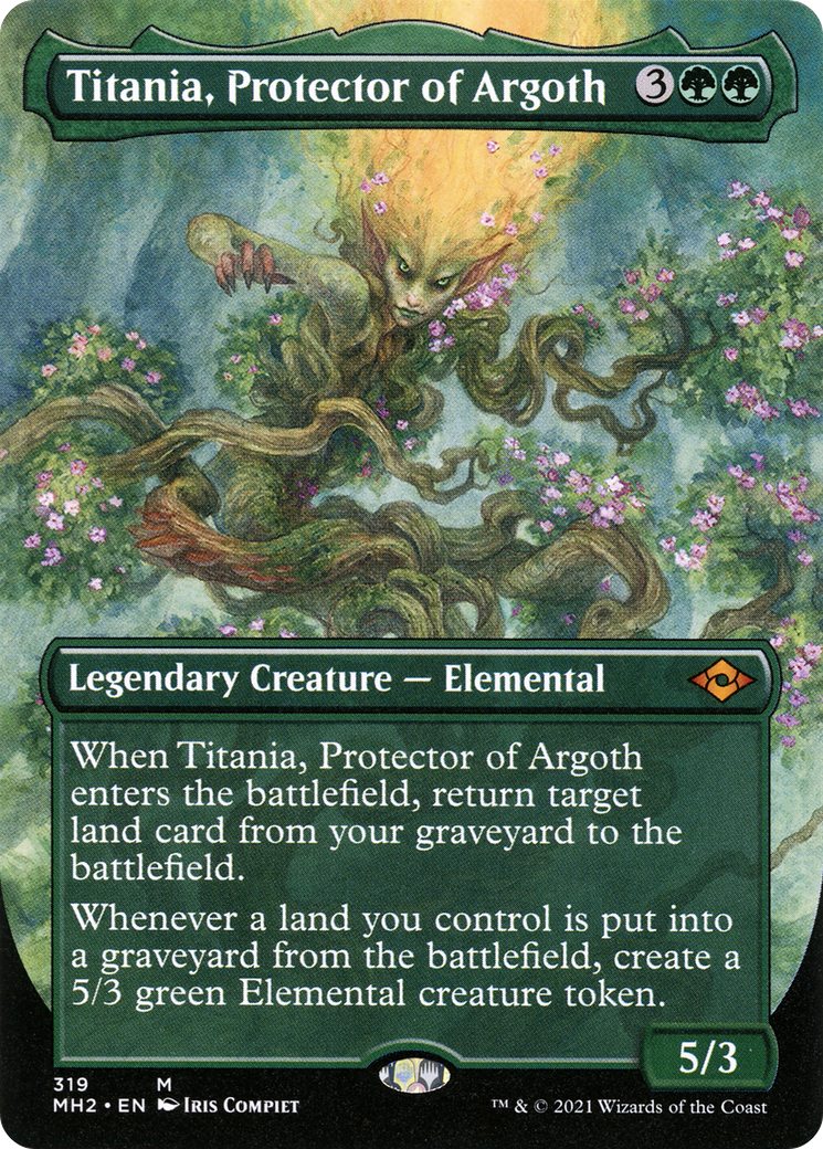 Titania, Protector of Argoth (MH2-319) [Modern Horizons 2] (Borderless) MTG Single Modern Horizons 2