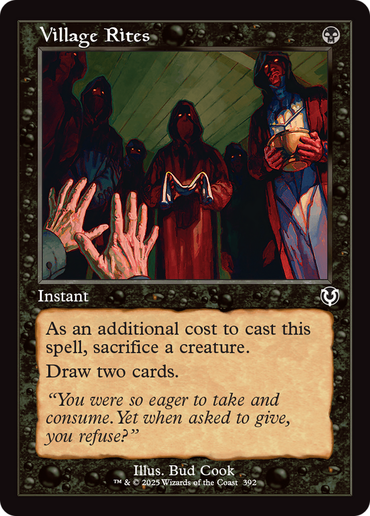 Village Rites (INR-392) [Innistrad Remastered] Foil MTG Single Wizards of the Coast