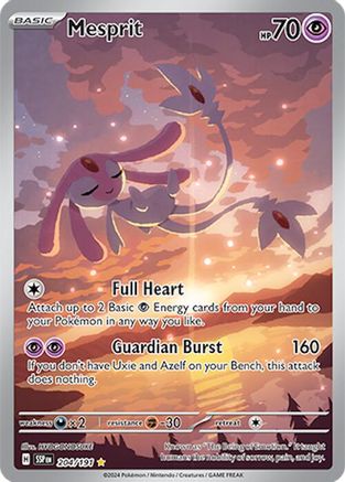 Mesprit - 204/191 Holofoil [SV: Surging Sparks] Pokemon Single Pokémon