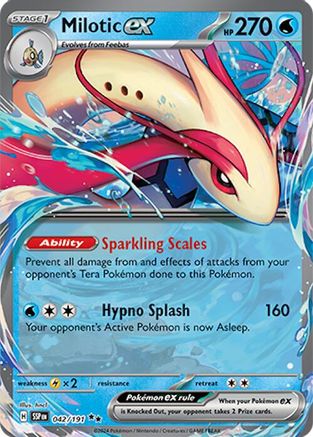 Milotic ex - 042/191 Holofoil [SV: Surging Sparks] Pokemon Single Pokémon