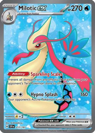 Milotic ex - 217/191 Holofoil [SV: Surging Sparks] Pokemon Single Pokémon