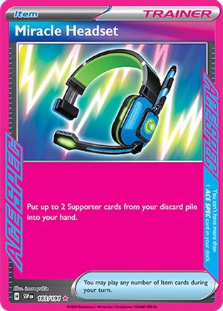 Miracle Headset (183) Holofoil [SV: Surging Sparks] Pokemon Single Pokémon