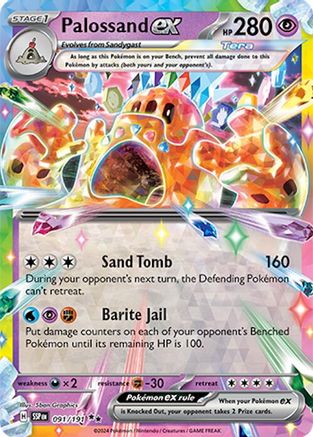 Palossand ex - 091/191 Holofoil [SV: Surging Sparks] Pokemon Single Pokémon