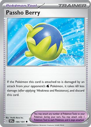 Passho Berry (184) Reverse Holofoil [SV: Surging Sparks] Pokemon Single Pokémon