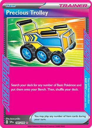 Precious Trolley (185) Holofoil [SV: Surging Sparks] Pokemon Single Pokémon