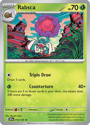 Rabsca (14) Reverse Holofoil [SV: Surging Sparks] Pokemon Single Pokémon