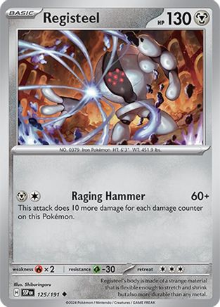 Registeel (125) Reverse Holofoil [SV: Surging Sparks] Pokemon Single Pokémon