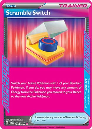 Scramble Switch (186) Holofoil [SV: Surging Sparks] Pokemon Single Pokémon