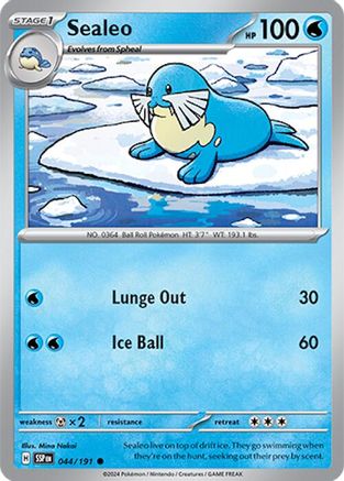 Sealeo (44) Reverse Holofoil [SV: Surging Sparks] Pokemon Single Pokémon