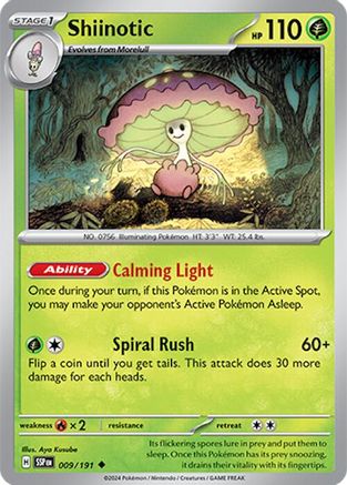 Shiinotic - 009/191 [SV: Surging Sparks] Pokemon Single Pokémon