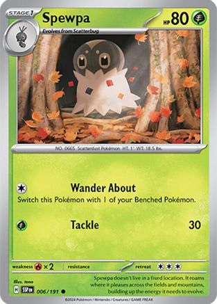 Spewpa 006/191 [SV: Surging Sparks] Pokemon Single Pokémon