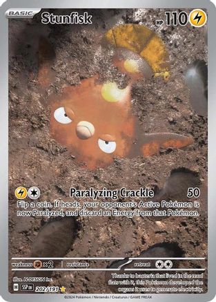 Stunfisk - 202/191 Holofoil [SV: Surging Sparks] Pokemon Single Pokémon